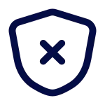 Shield Fail SVG Icon